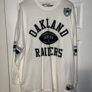 Oakland Raiders White Sweatshirt